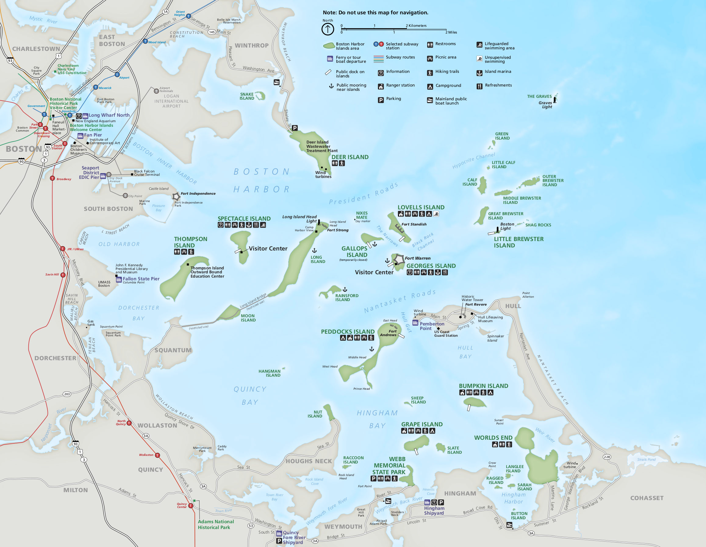 Map showing lab locations in Boston Harbor and other communities